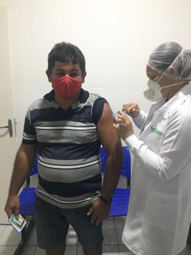 Vacinação COVID-19 - Funcionários da Limpeza Urbana.