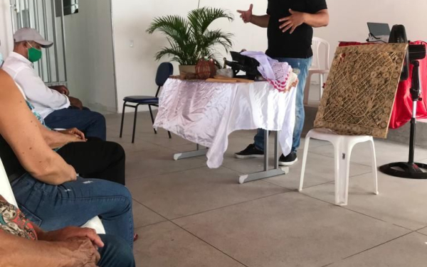 Registros da oficina “Gestão de qualidade para produtos do artesanato”.