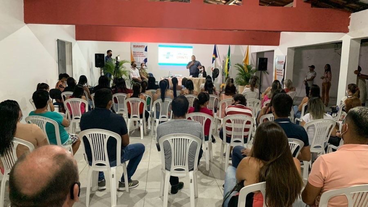 Registros da cerimônia de lançamento do programa “Cidade Empreendedora”