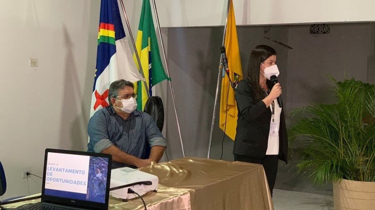 Registros da cerimônia de lançamento do programa “Cidade Empreendedora”