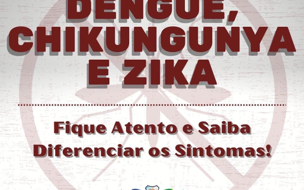Dengue, Chikungunya e Zika.