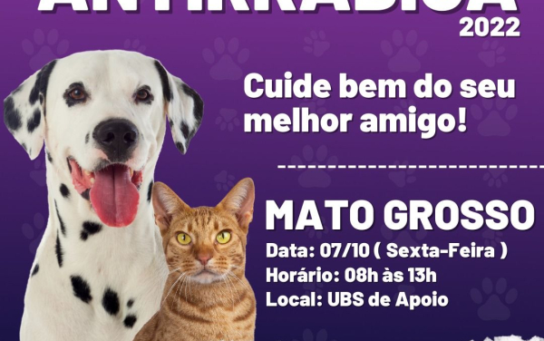 Campanha de Vacinação Antirrábica 2022.
