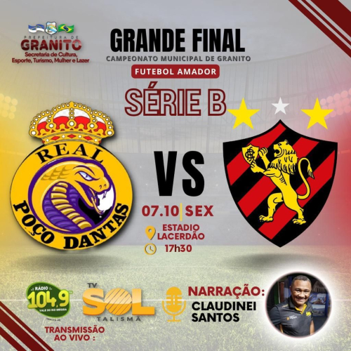 Grande final do Campeonato Municipal.