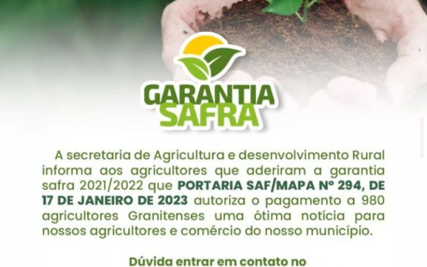 Atenção, agricultores!
