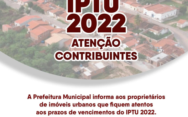 ATENÇÃO, CONTRIBUINTES!