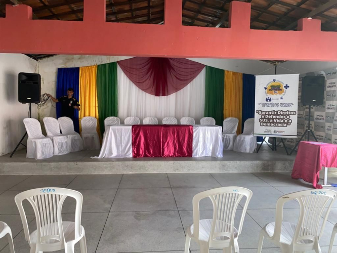 Registros da VI Conferência Municipal de Saúde.