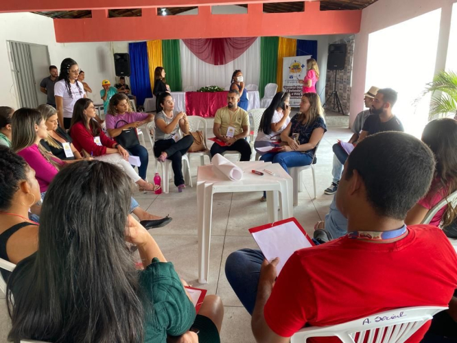 Registros da VI Conferência Municipal de Saúde.
