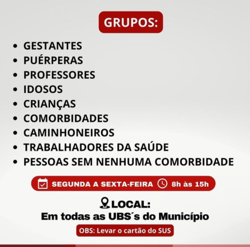 CAMPANHA DE VACINAÇÃO CONTRA A GRIPE