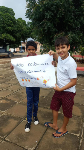 LAGOA NOVA FEZ BONITO NA MOBILIZAÇÃO EM PROL DA CAMPANHA MAIO LARANJA.