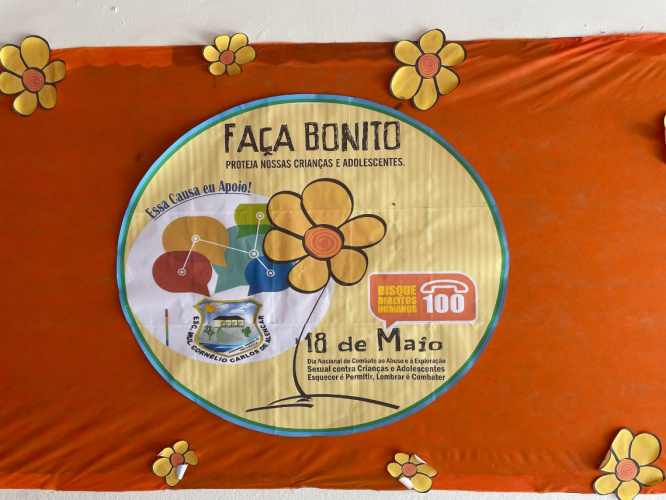 RANCHARIA FEZ BONITO NO ENCERRAMENTO DA CAMPANHA MAIO LARANJA.