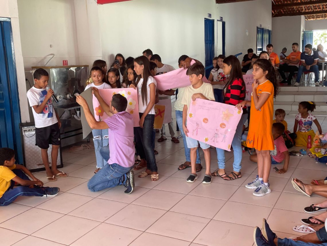RANCHARIA FEZ BONITO NO ENCERRAMENTO DA CAMPANHA MAIO LARANJA.