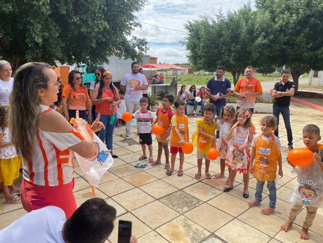 RANCHARIA FEZ BONITO NO ENCERRAMENTO DA CAMPANHA MAIO LARANJA.
