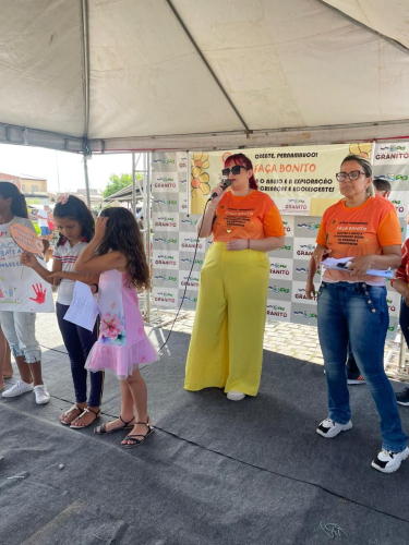 REGISTROS DA MOBILIZAÇÃO EM PROL DA CAMPANHA MAIO LARANJA EM GRANITO!