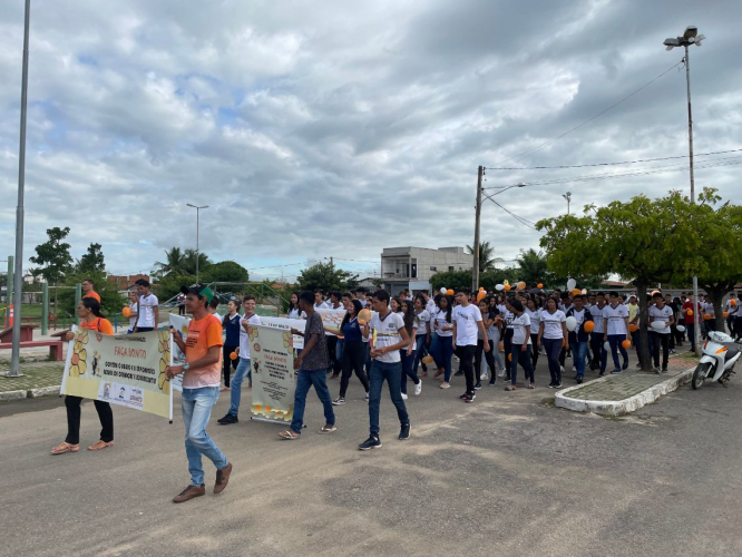 REGISTROS DA MOBILIZAÇÃO EM PROL DA CAMPANHA MAIO LARANJA EM GRANITO!