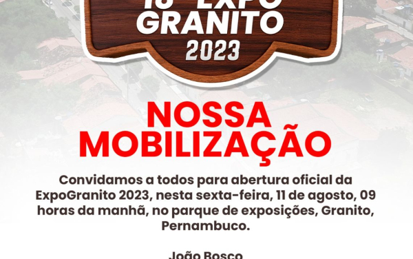 Abertura da Expogranito 2023