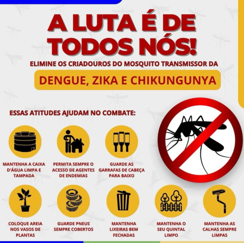 TODOS JUNTOS CONTRA A DENGUE, ZIKA E CHIKUNGUNYA!