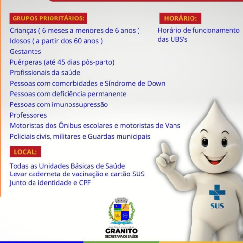 CAMPANHA DE VACINAÇÃO CONTRA A INFLUENZA 2024