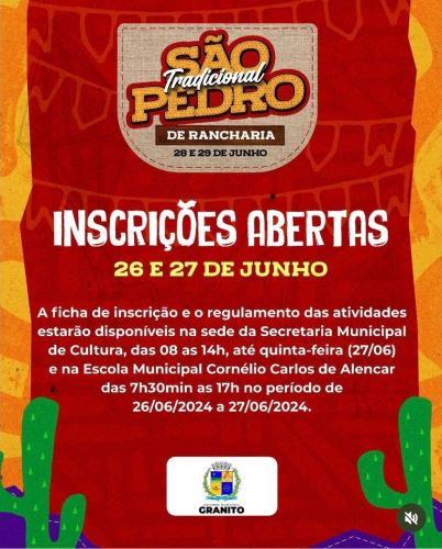 SÃO PEDRO DE RANCHARIA!