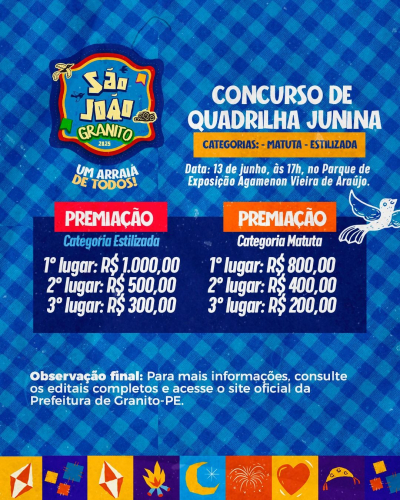 Atenção Competidores