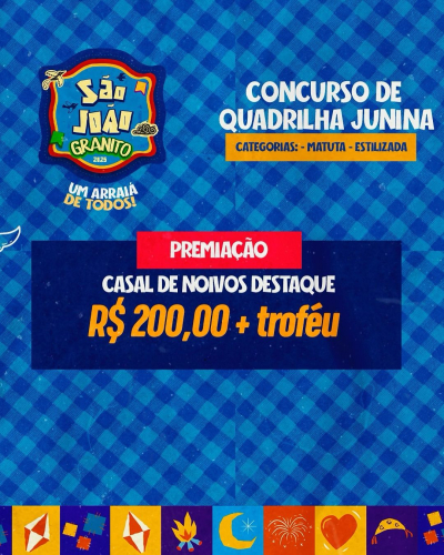 Prefeitura de Granito prorroga inscrições para o São João 2025