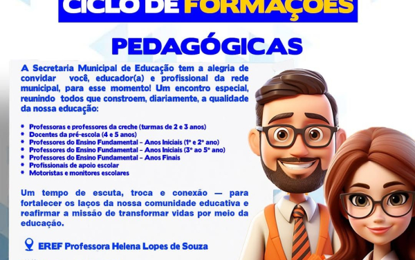 Granito vai realizar o II Encontro do Ciclo de Formações Pedagógicas com profissionais da rede municipal