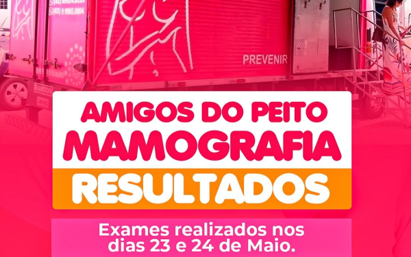 Resultados de mamografias realizadas em maio já estão disponíveis para retirada